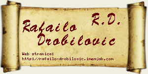 Rafailo Drobilović vizit kartica